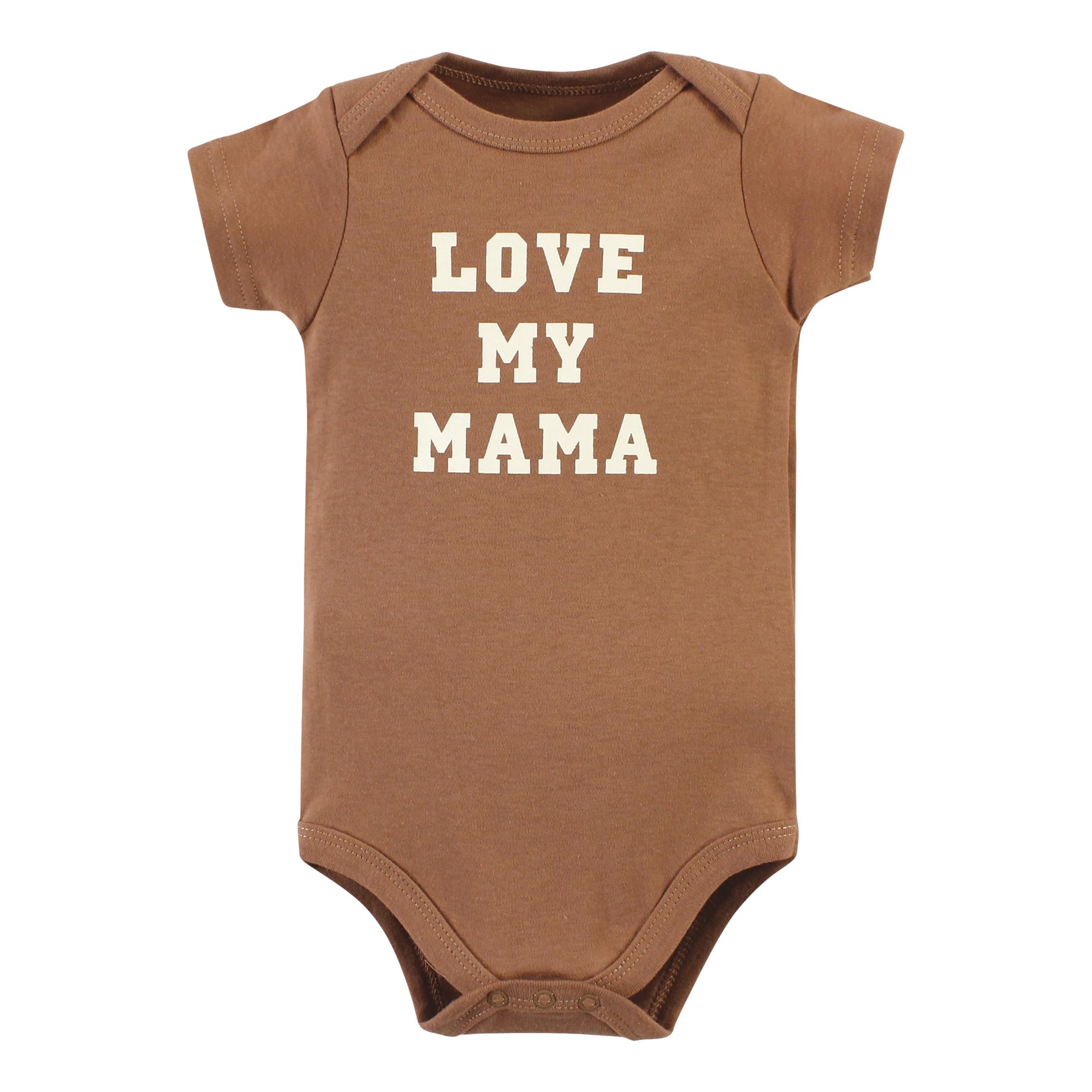Hudson Baby Unisex Cotton Bodysuits 5-Pack - Soft Comfortable Onesies for Boys & Girls 9-12 Months (Brown/Navy) - Perfect for Everyday Wear, Playtime & Baby Photos
