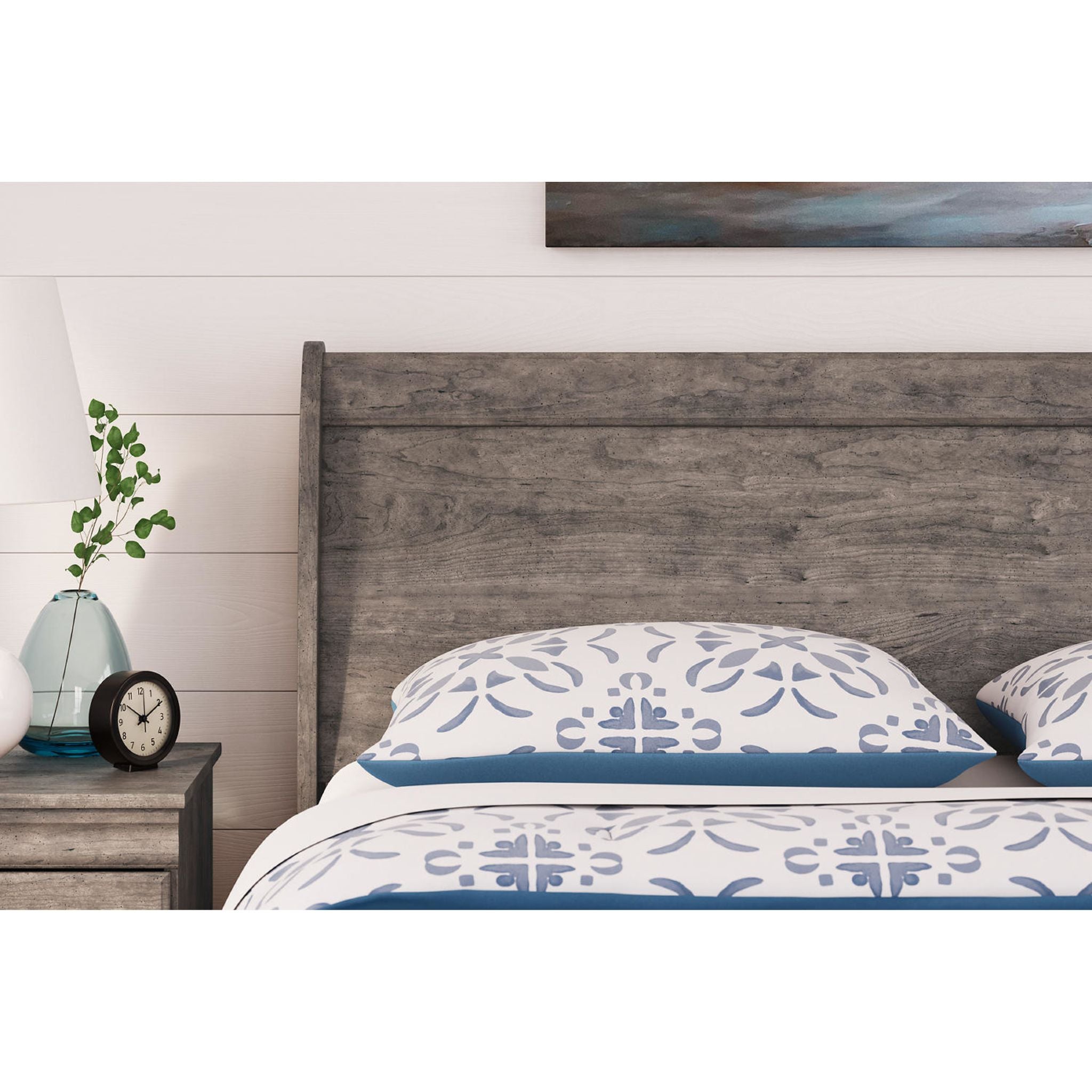 Bayzor 5-Piece Twin Bedroom Set in Gray - Modern Bed Frame, Nightstand & Dresser for Small Spaces | Perfect for Kids Rooms, Guest Bedrooms & Apartments