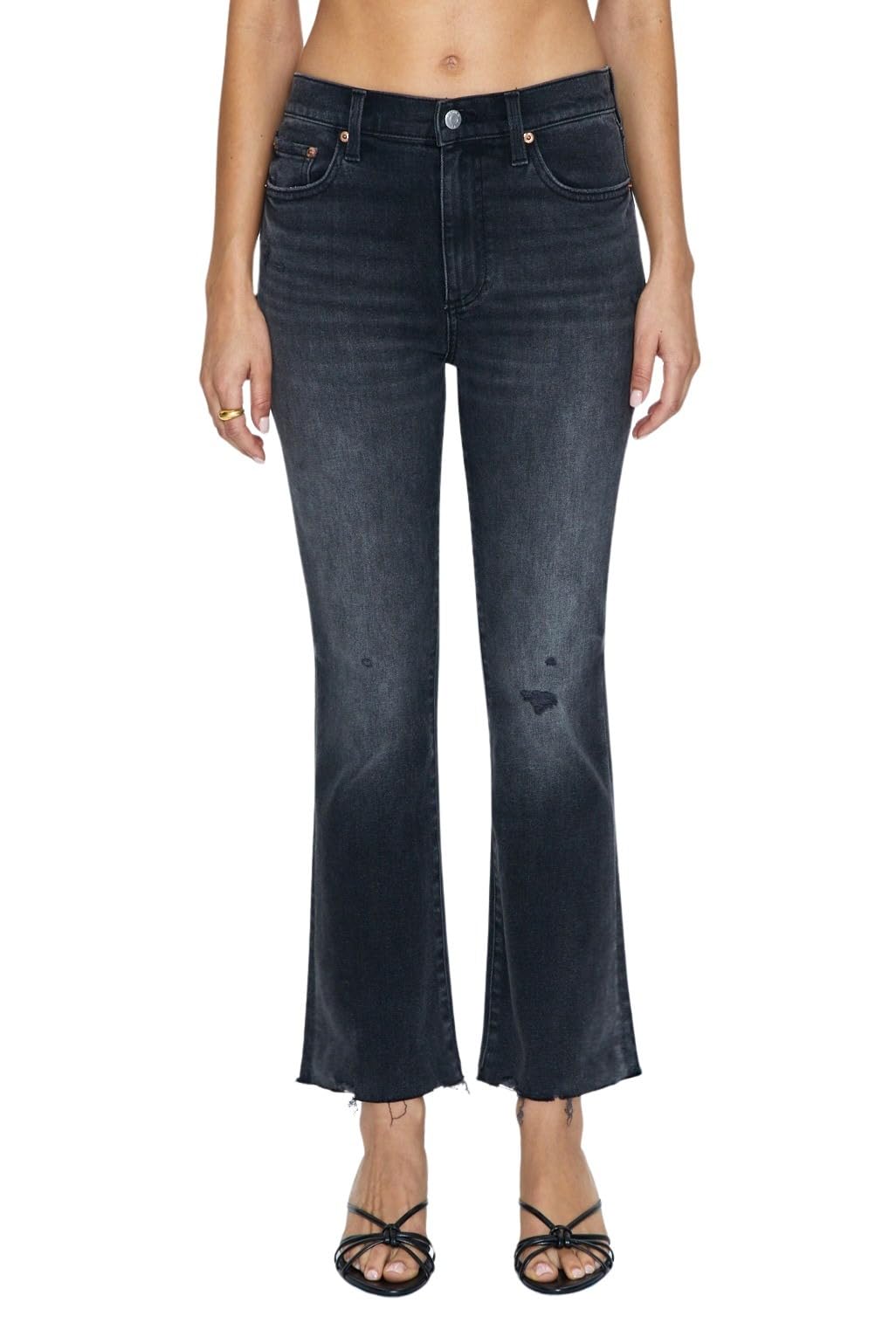Women's High-Rise Cropped Boot Cut Jeans - Pistola Denim Lennon Style for Casual Wear & Night Out | Comfortable Stretch Denim Pants for Everyday Fashion
