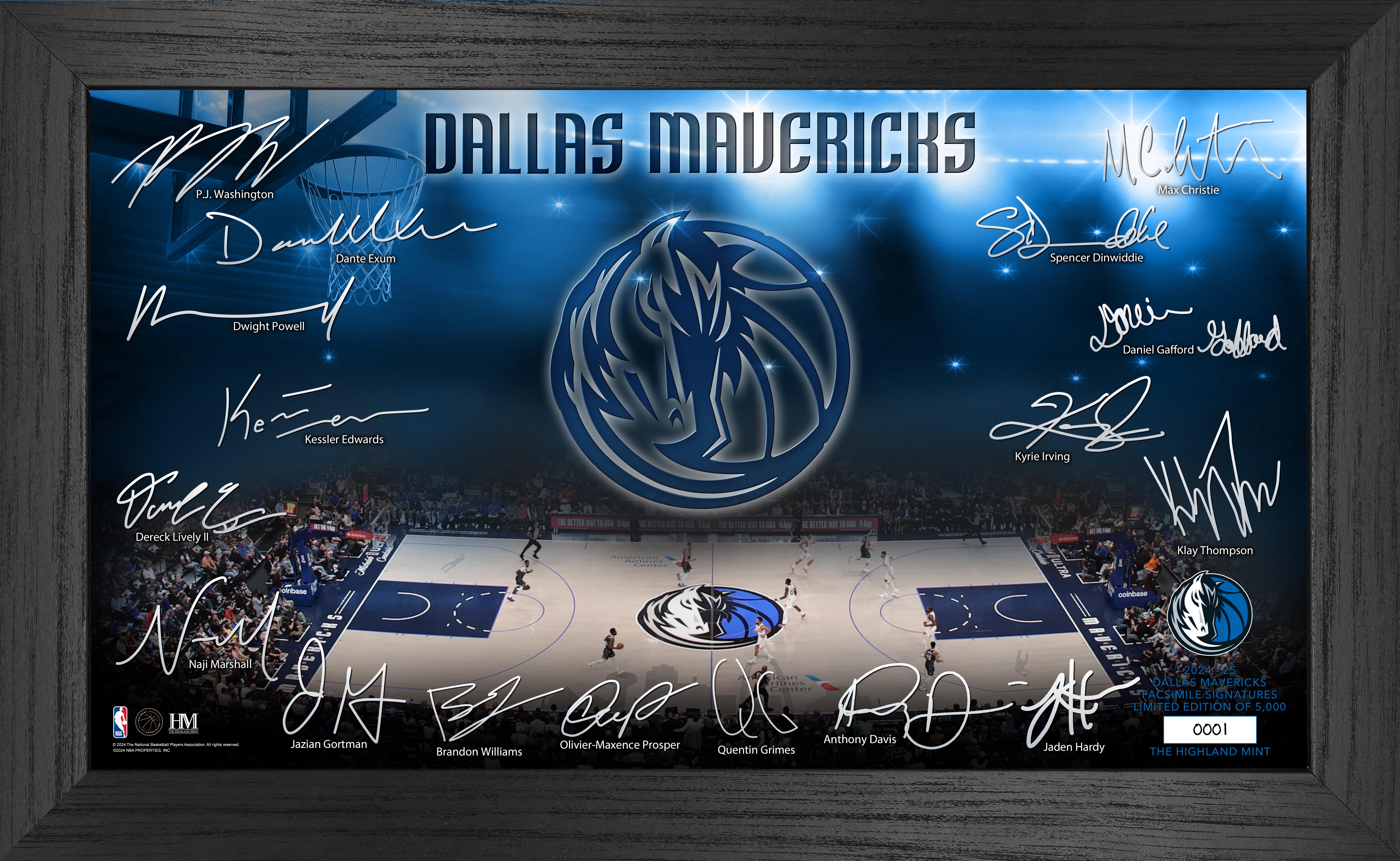 Dallas Mavericks 2024-25 Signature Court Basketball Jersey - Authentic NBA Fan Gear for Men & Women - Perfect for Games, Parties & Sports Events