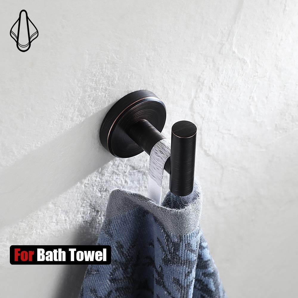 Oil Rubbed Bronze Towel Ring Holder - 7