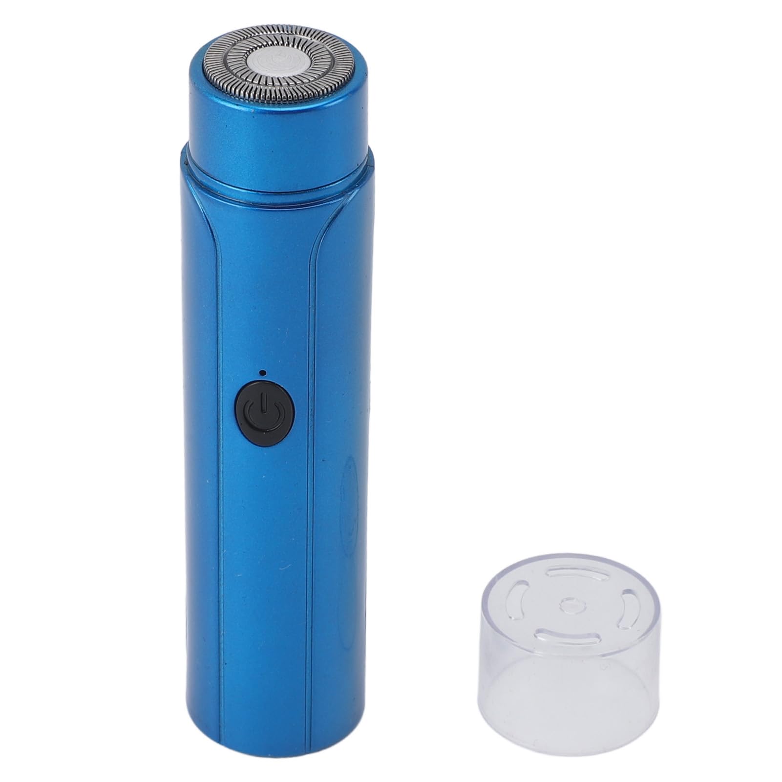 Premium Cordless Electric Shaver for Men - Compact & Efficient Travel Shaver with LED Display - Blue - Perfect for Business Trips, Gym Bags & On-the-Go Grooming