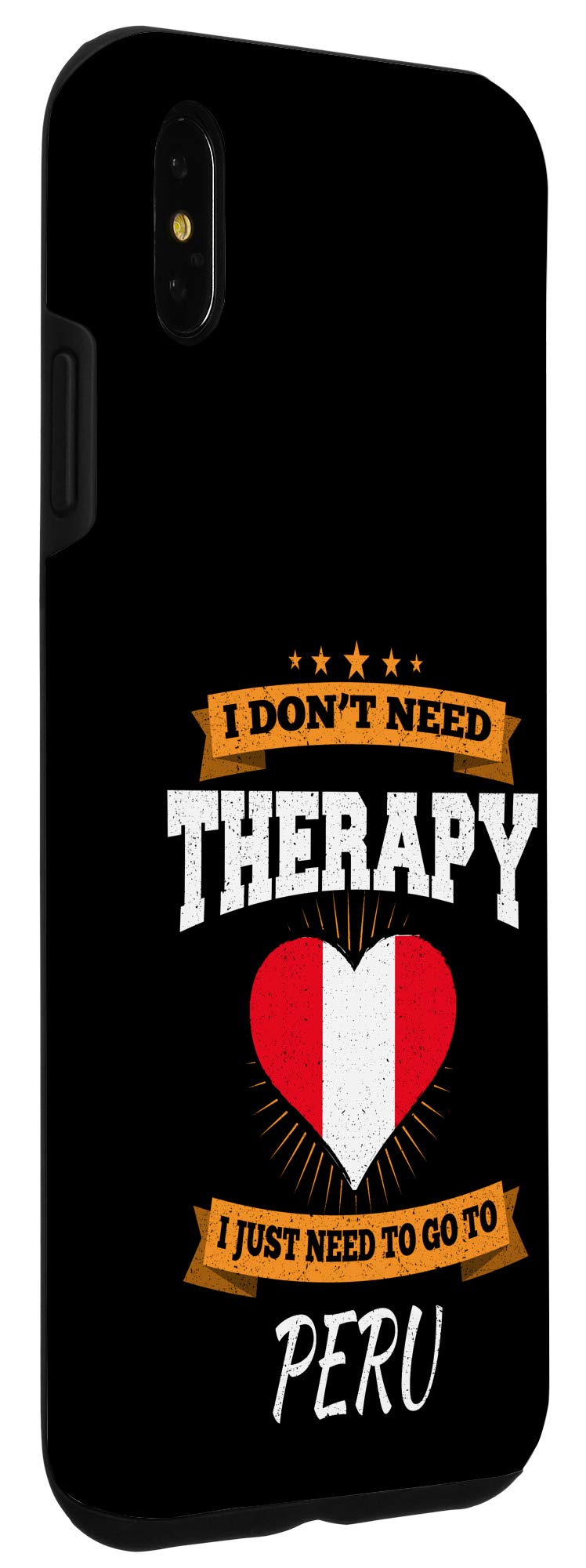 Funny Peru Flag iPhone XS Max Case - Patriotic Peruvian Design Phone Cover for Travel, Vacation & National Pride