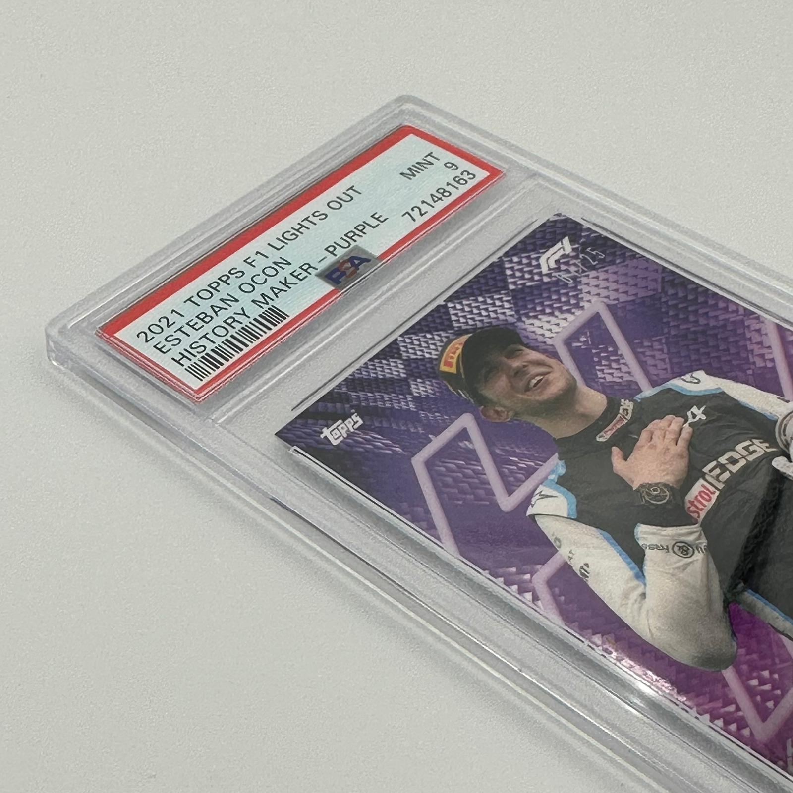 PSA 9 Graded 2007 Esteban Ocon History Maker Rookie Card - Rare Collectible for F1 Racing Fans & Sports Memorabilia Enthusiasts (Perfect for Display, Investment, and Racing Memorabilia Collections)