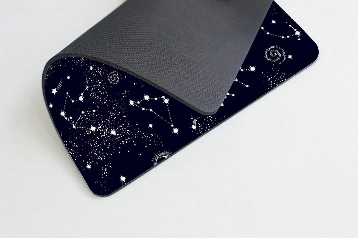 Galaxy Constellation Mouse Pad - Non-Slip Rubber Gaming & Office Desk Accessory with Space Star Design | Perfect for PC, Laptop, Workstation & Home Office Setup