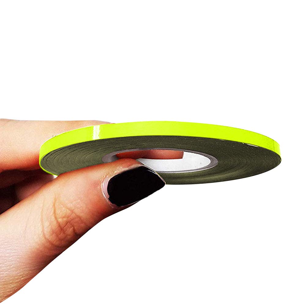 10460 High-Visibility Neon Yellow Trim Stripes - 3mm x 10m Adhesive Strips for Car Customization & Decoration - Perfect for Vehicle Accents, DIY Projects, and Automotive Styling