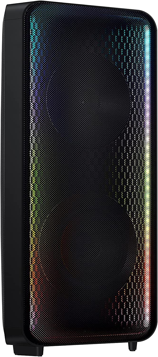 Samsung ST40B 160W Portable Bluetooth Speaker with Party Lights - Water Resistant 2.0CH Sound Tower, 4 Built-in Speakers & Multiple Sound Modes (2022 Model) - Perfect for Outdoor Parties, Beach Trips, and Home Entertainment