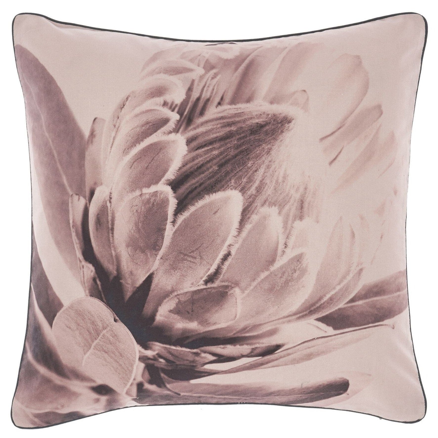 Linen House Alice Blush Square Filled Cushion - Soft Decorative Throw Pillow for Sofa, Bed, Living Room & Home Decor