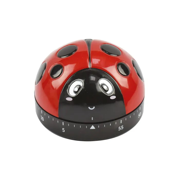 Legami Kitchen Timer - Magnetic Digital Cooking Timer with Loud Alarm, Count Up/Down - Perfect for Baking, Cooking, Meal Prep & Home Use (Ladybird Design)