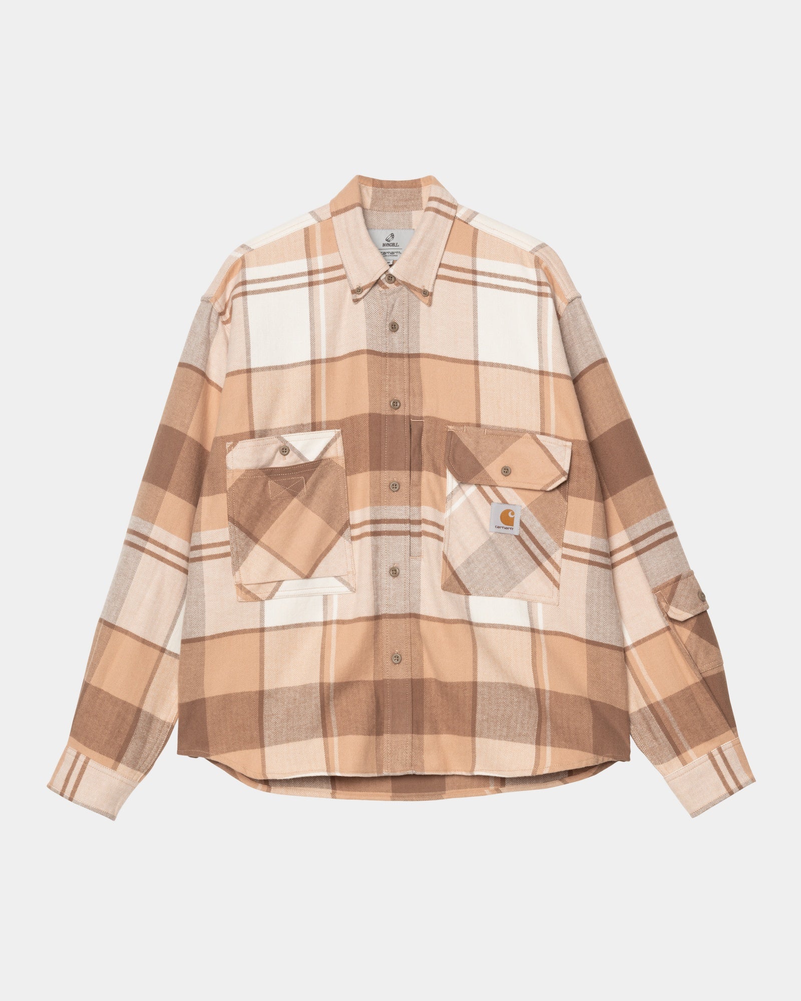Carhartt WIP x INVINCIBLE Work Shirt Max | Coca Mocha Color | Durable Workwear for Men | Perfect for Construction, Outdoor Jobs & Casual Wear