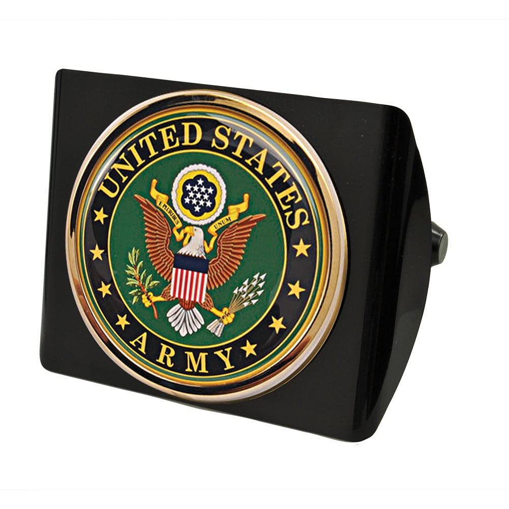 Army Seal Hitch Cover with Plastic Hitch Pin - Military Themed Trailer Accessory for Trucks & SUVs | Perfect for Patriotic Displays, Car Shows & Outdoor Adventures | MEDALS OF AMERICA EST. 1976
