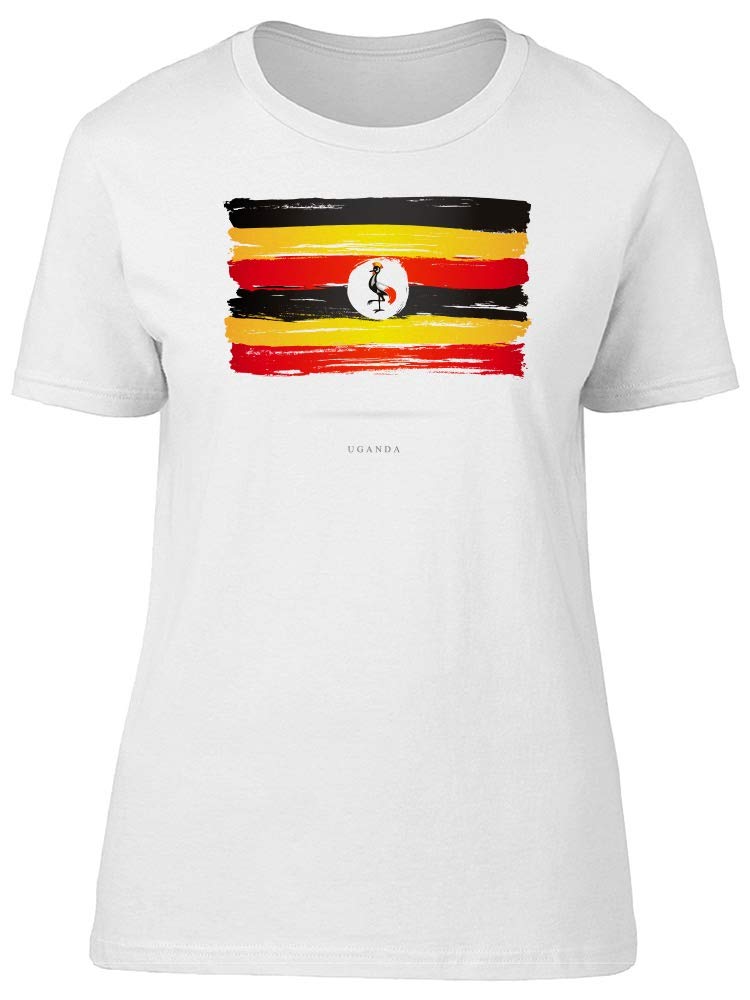 Smartprints Grunge Flag of Uganda Watercolor T-Shirt for Men - Stylish Graphic Tee for Casual Wear, Street Fashion & Patriotic Outfits
