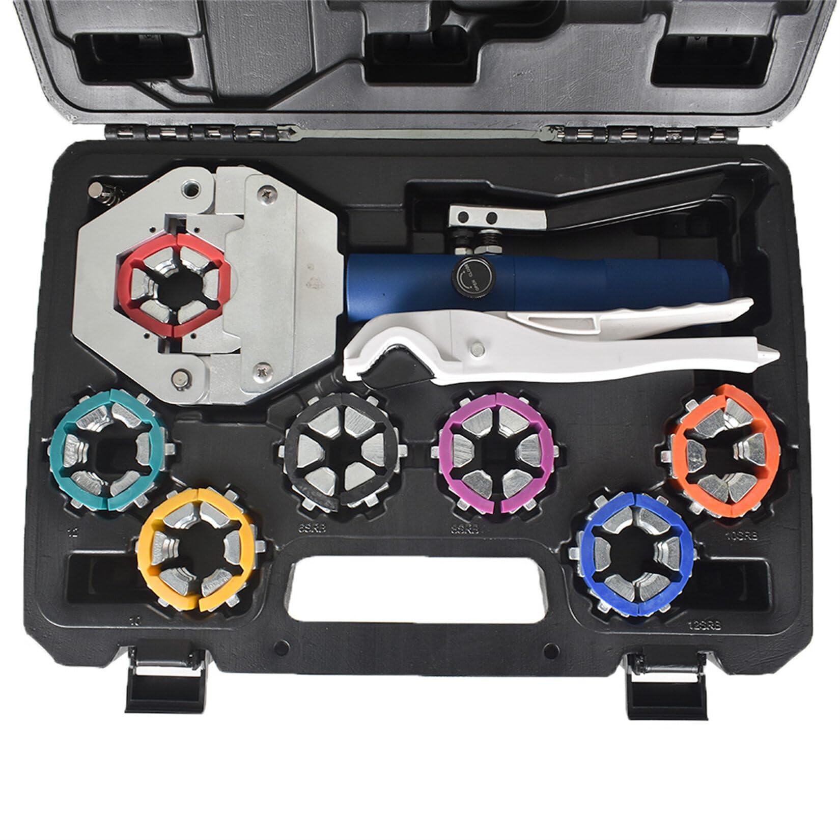 Hydraulic Hose Crimper Kit with 7 Dies - AC Hydra-Crimp 71500 for Barbed & Beaded Fittings - Professional Hydraulic Repair Tool