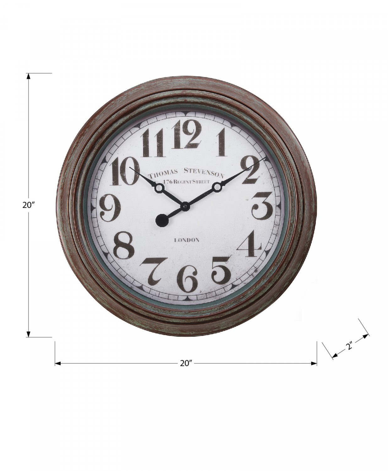 Allure Clock - Elegant Brown Wooden Wall Clock for Home & Office Decor | Perfect for Living Room, Bedroom, and Workspace