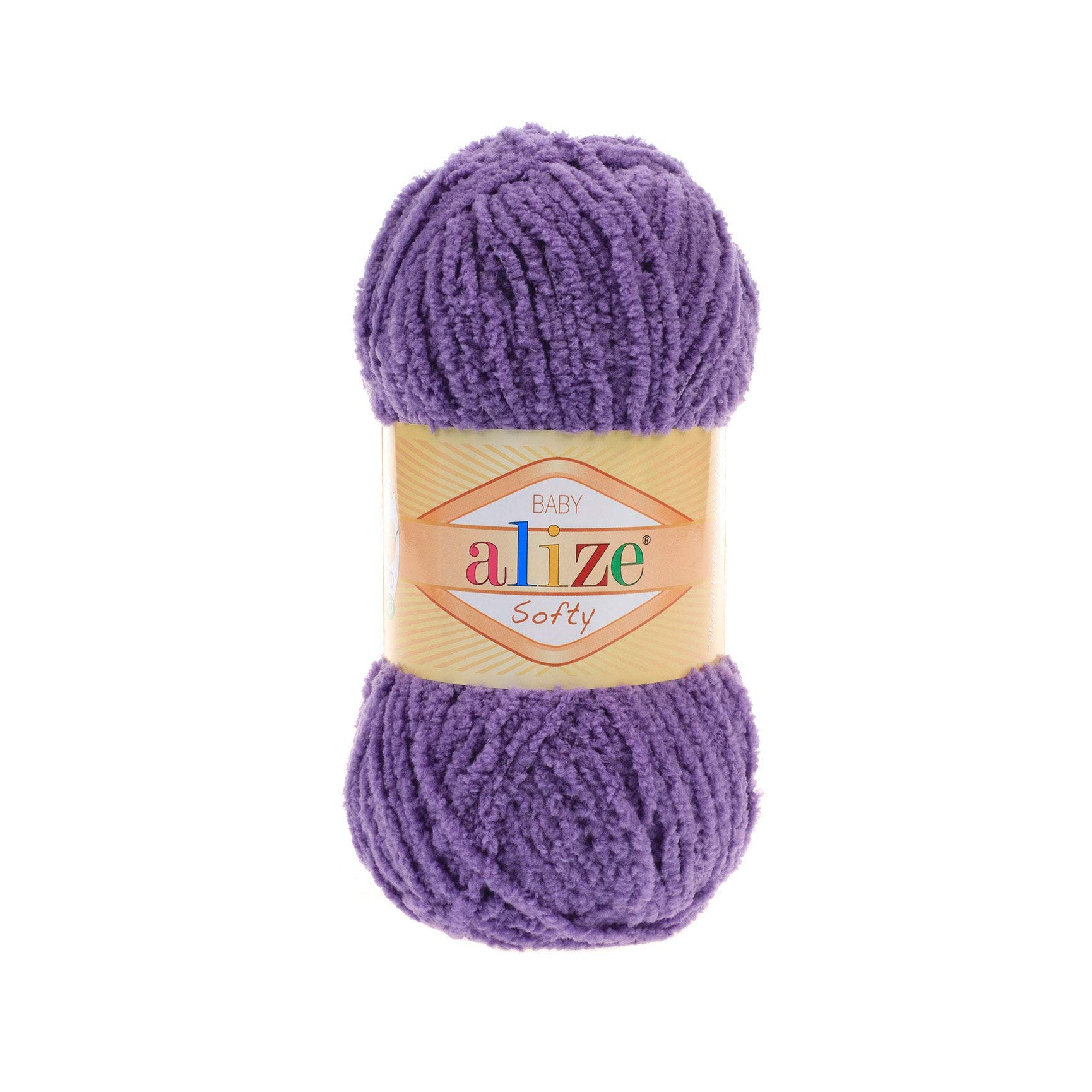 5 Balls Alize Softy Knitting Yarn - Ultra Soft Acrylic Baby Yarn for Knitting & Crocheting - Perfect for Baby Clothes, Blankets, Hats & Accessories - DIY Baby Gifts & Handmade Projects