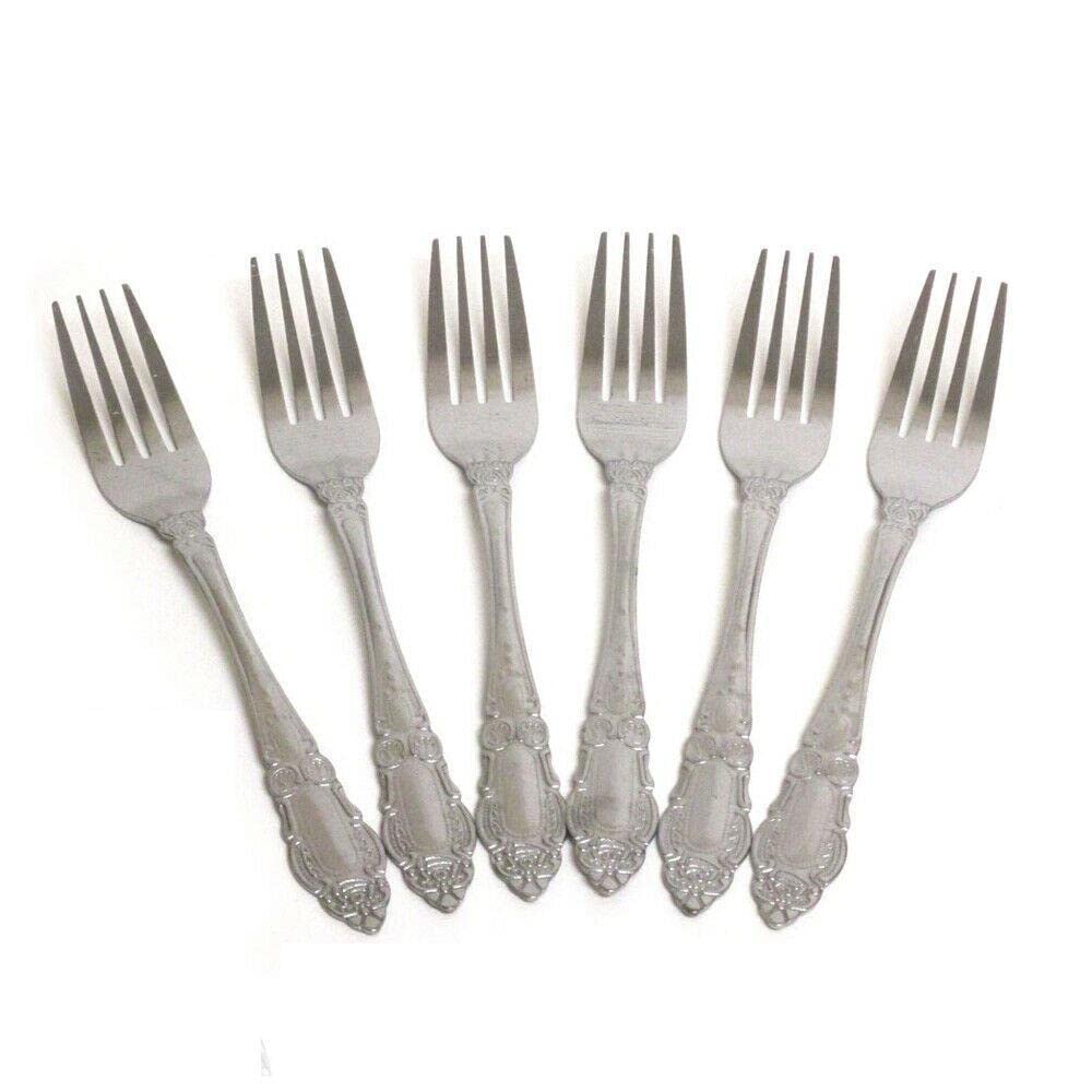 12-Piece Stainless Steel Dinner Forks Set - Premium Cutlery Utensils for Kitchen, Dining & Cooking - Durable Flatware for Restaurants, Parties & Everyday Use