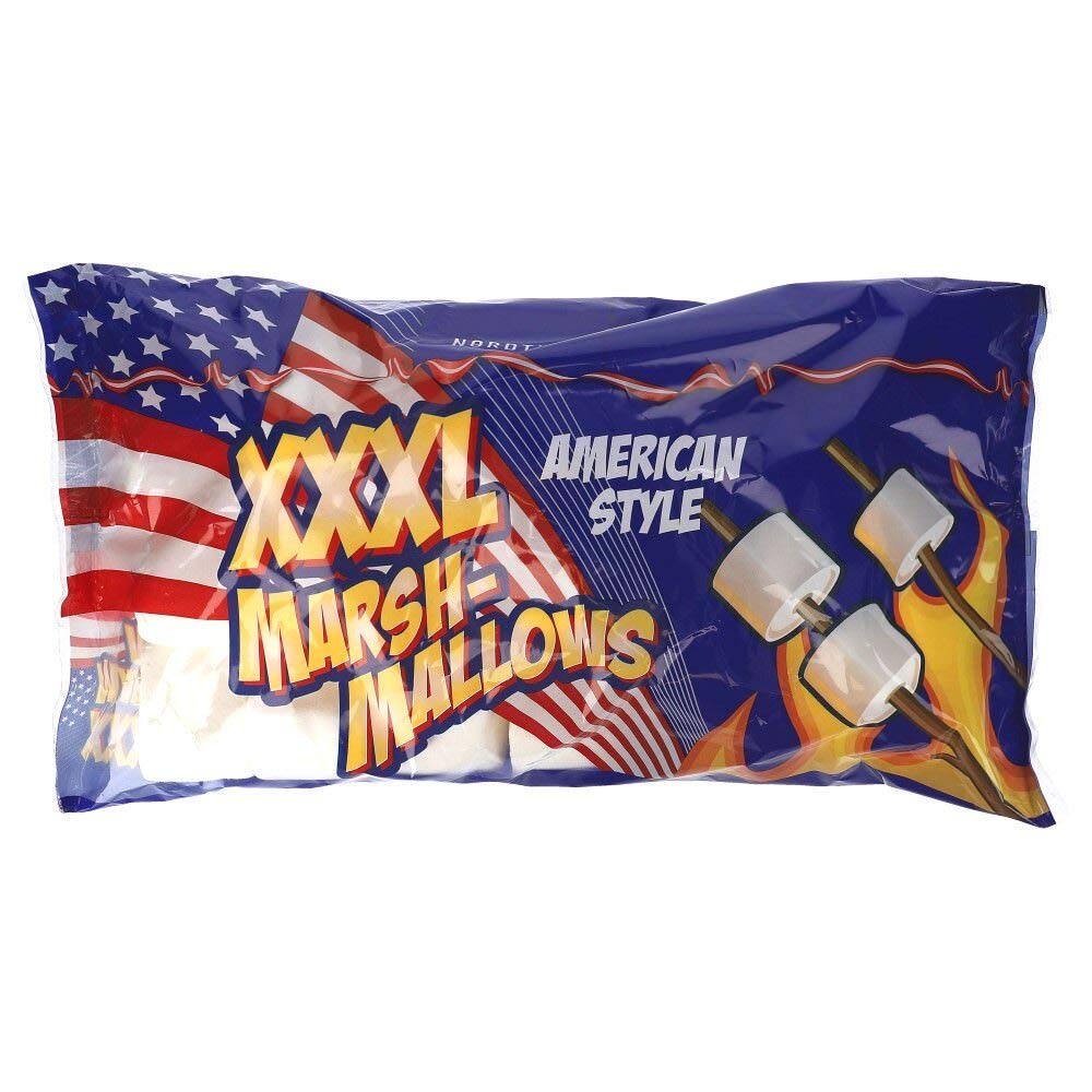 Premium Nordthy XXXL Marshmallows 700g - Giant Fluffy Marshmallows for Hot Chocolate, Campfire S'mores & Baking - Perfect for Parties, Gifts & Dessert Recipes