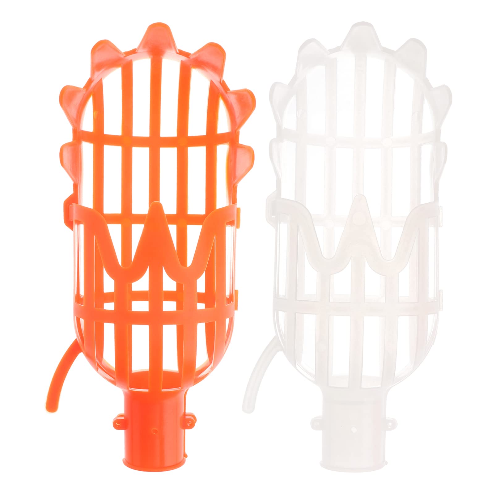 DOITOOL 2-Pack Fruit Picker Basket - Heavy Duty Harvesting Tool for Oranges, Peaches, Apples | Extendable Pole Attachment | Durable Home Garden Harvesting Accessory | Perfect for Orchards, Backyard Picking & Farm Use
