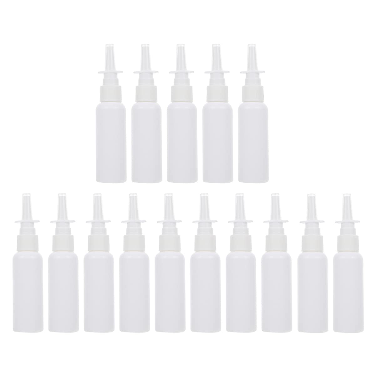 Healifty 15Pcs Refillable Empty Nasal Spray Bottles - Nasal Mist Sprayer & Atomizer Pump for Essential Oils, Saline Solution & Medications - Perfect for Travel, Home Use & DIY Skincare