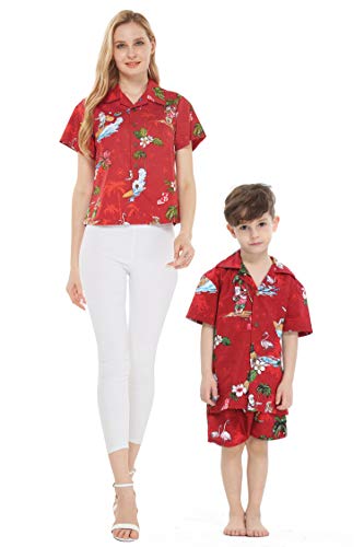 Christmas Santa in Hawaii in Red