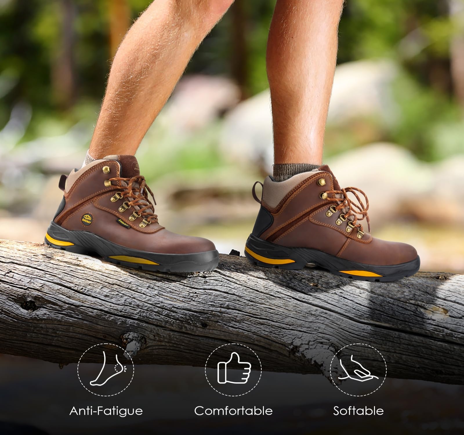 **Men's Waterproof Winter Hiking Boots - Outdoor Trekking Shoes for Men, Non-Slip & Insulated for Snow & Cold Weather - Ideal for Mountain Climbing, Camping & Trail Adventures**