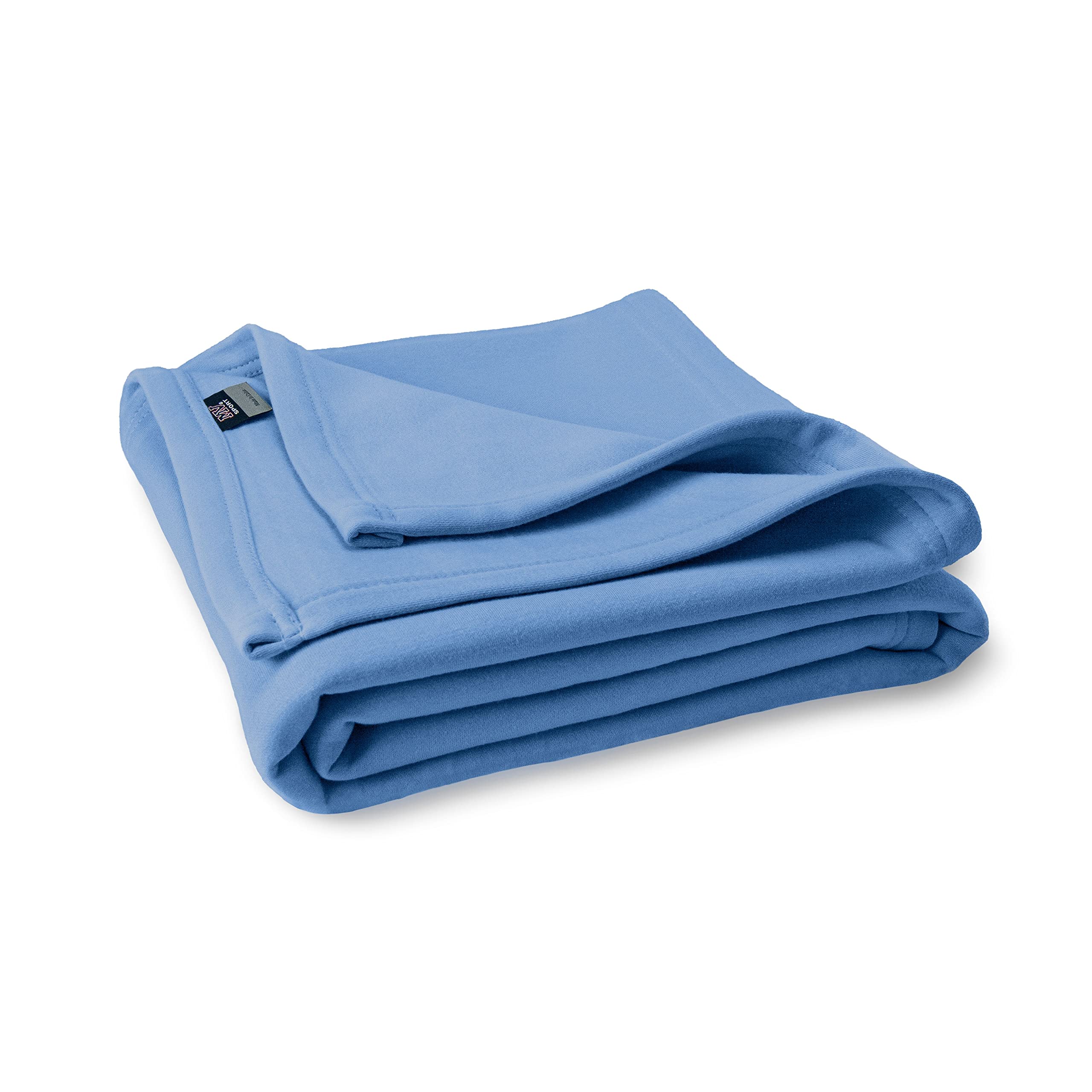 MV Sport Oversized Sweatshirt Blanket - Lightweight Fleece Knit Throw for Women & Men - Cozy Sofa Blanket for Netflix, Camping, and Home Relaxation (Baby Blue)