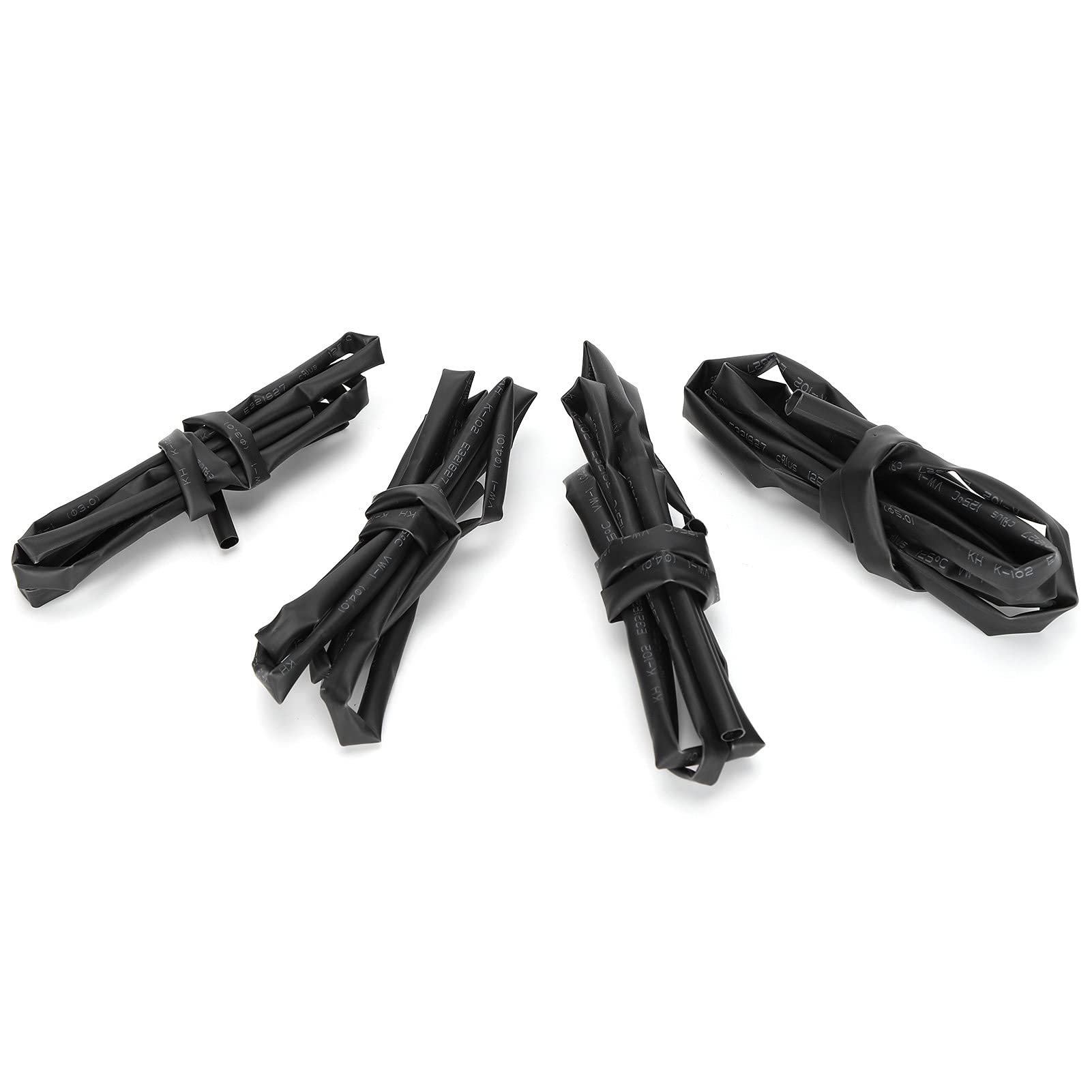 Premium Heat Shrink Tubing Set - 4 Types Polyolefin Insulation Sleeves for Industrial Wire Connections & End Treatments | Waterproof Electrical Cable Protection for DIY, Automotive & Home Wiring Projects