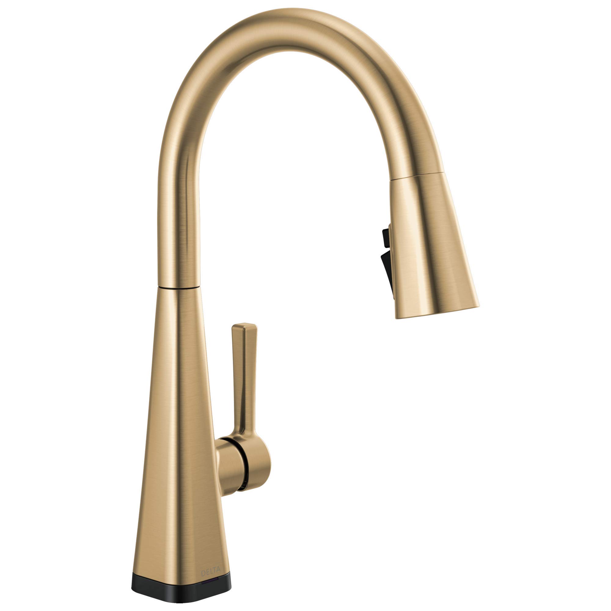 Delta Faucet Lenta Gold Touch Kitchen Faucet with Pull Down Sprayer - Touch2O Technology, Champagne Bronze 19802TZ-CZ-DST | Modern Kitchen Sink Faucet for Easy Cooking & Cleaning