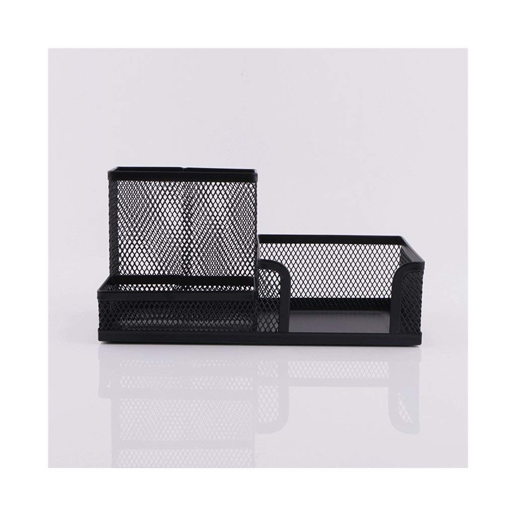 NNR Mesh Metal Pen and Pencil Holder - Desk Organizer for Office & Home Use - Black (Single or 3-Pack) - Perfect for Organizing Writing Utensils on Desks, Countertops, and Workspaces