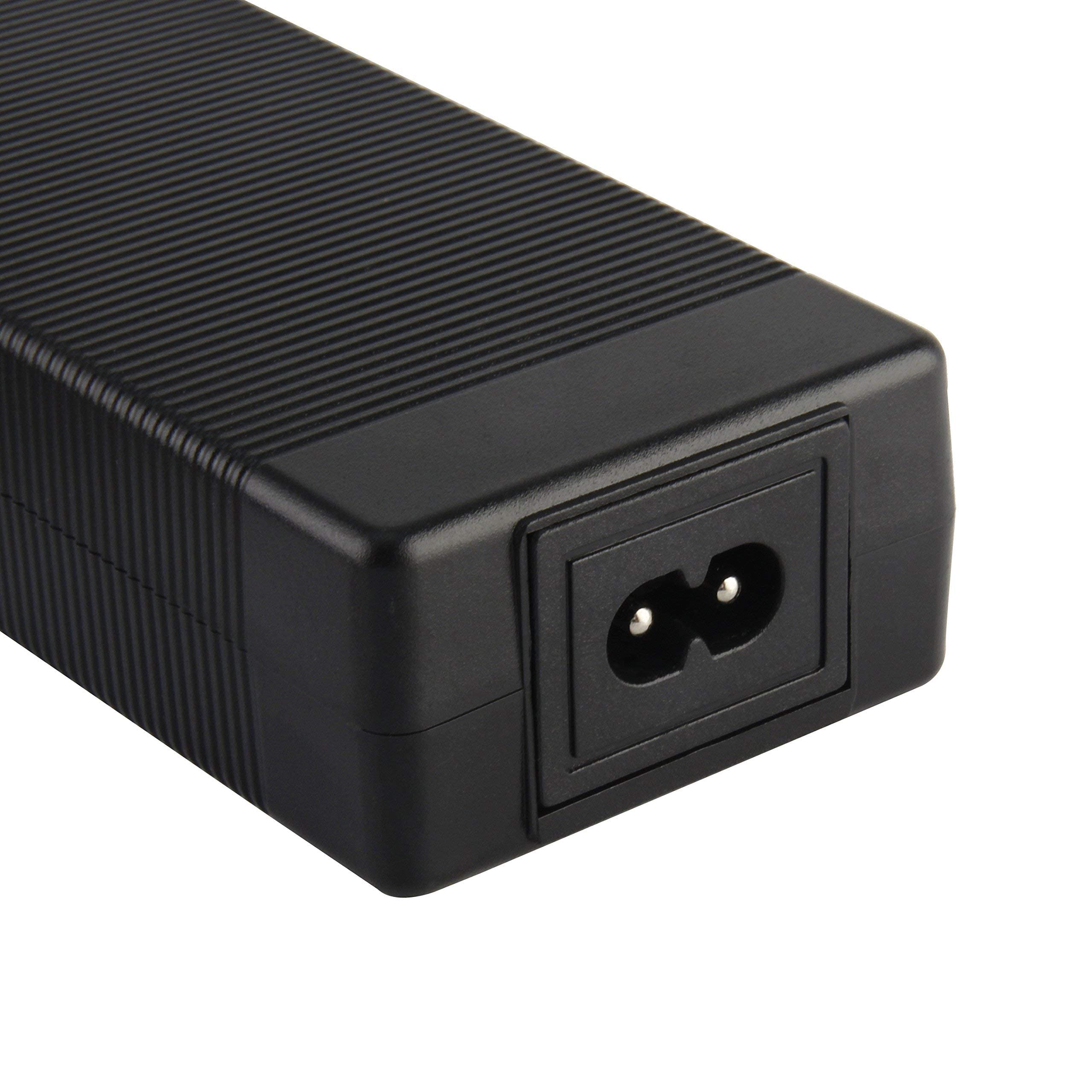 48V 54.6V Lithium Battery Charger - 48 Volt DC Power Supply Adapter with 5.5mm Round Plug for Rad Power Bikes, E-Bikes, Scooters & Electric Vehicles - Perfect for Home, Commuting & Outdoor Adventures