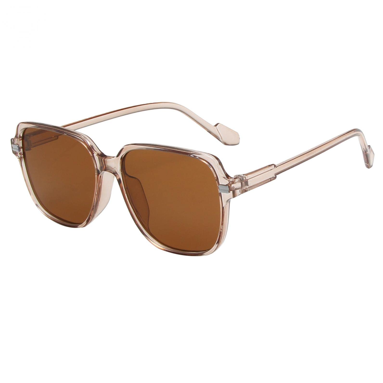 Women's Classic Polarized Sunglasses - Cat Eye & Round Square Frame UV Protection, Anti-Glare, Foldable for Travel, Driving & Outdoor Activities