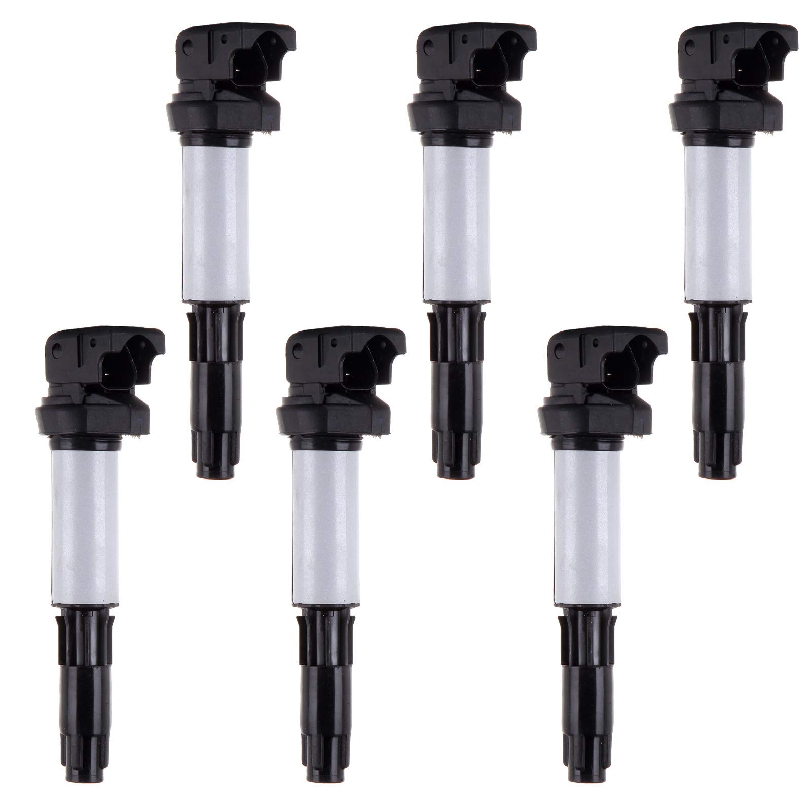 AUTOMUTO 6-Pack Ignition Coil Compatible with 2005-2007 BMW 120i 2.0L Engine - Direct Replacement for OEM Part UF522 - Improve Engine Performance & Fuel Efficiency