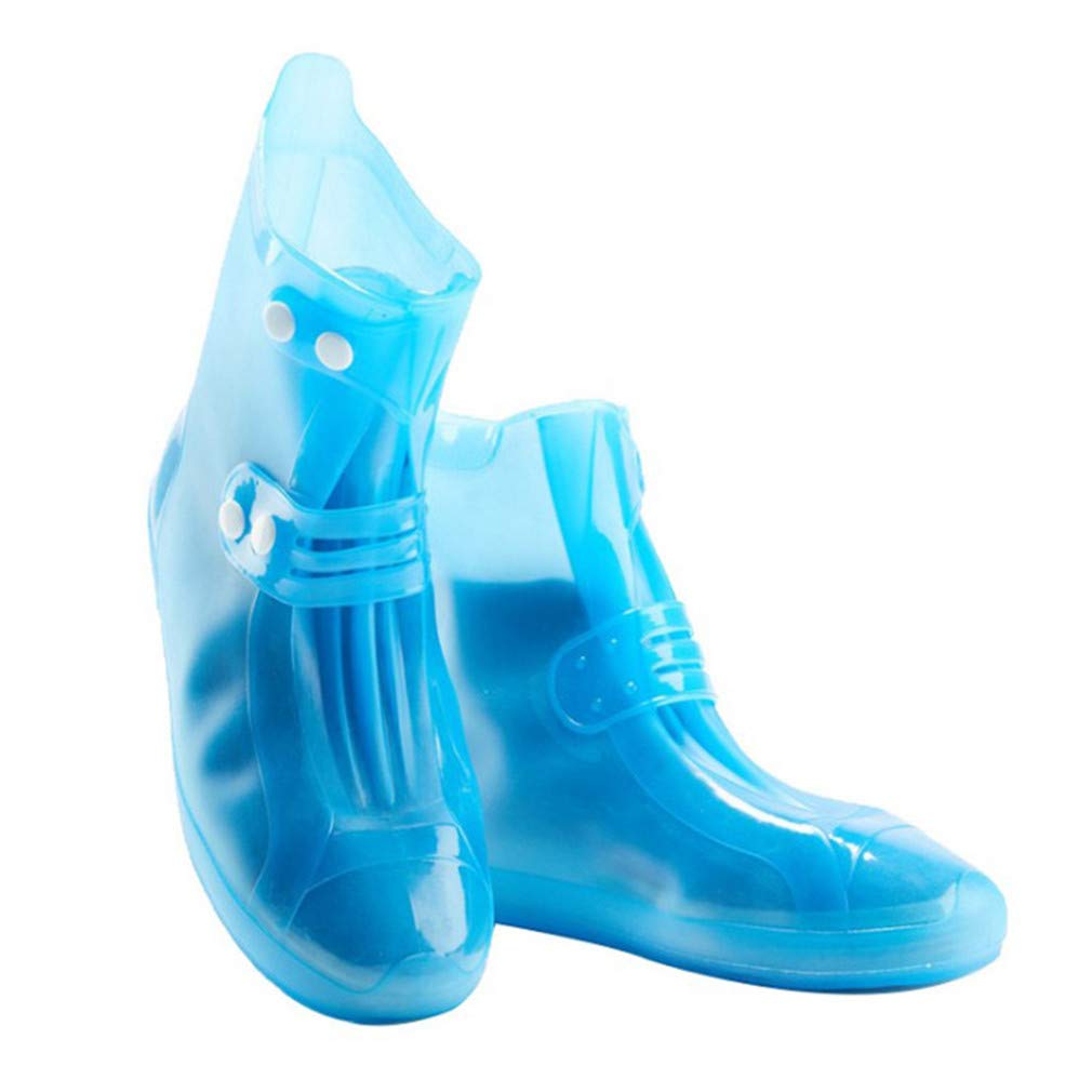 Waterproof Reusable Silicone Rain Boot Covers for Men, Women & Kids - Non-Slip Stretchable Shoe Protectors for Indoor/Outdoor Use - Perfect for Walking in Rain, Snow, Mud & Wet Conditions
