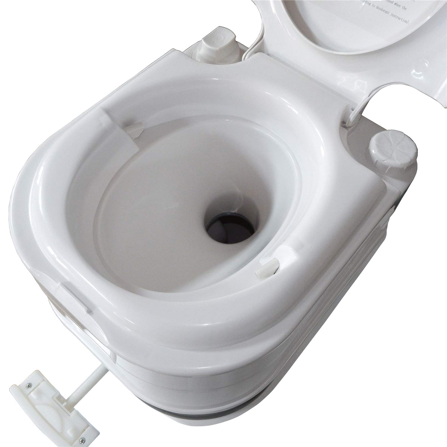 Portable Toilet 6 Gallon Flush - 24L Travel Camping Commode for Outdoor & Indoor Use - Lightweight & Compact Design - Ideal for Camping, RV Trips, Boating & Emergency Preparedness [P/N: ET-TOILET002-24L]