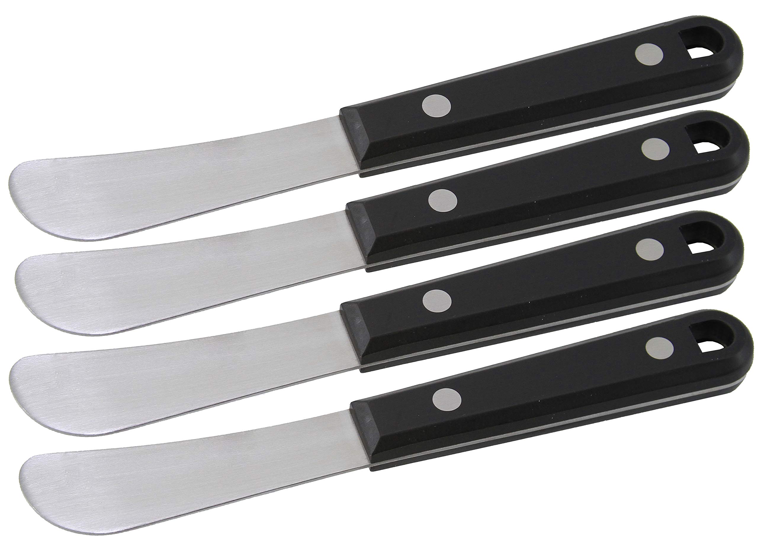 Premium Cheese Knife Set of 4 - Stainless Steel Cheese Spreaders & Slicers with Wooden Handles - Perfect for Cheese Boards, Wine Pairings & Charcuterie Platters