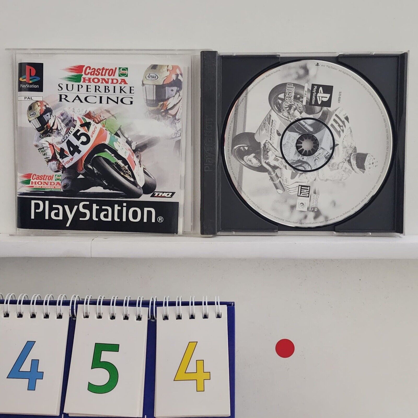 Castrol Honda Super Bike PS1 Game for Playstation 1 - Complete with Manual (PAL Version) | Classic Racing Video Game for Retro Gaming Enthusiasts & Collectors