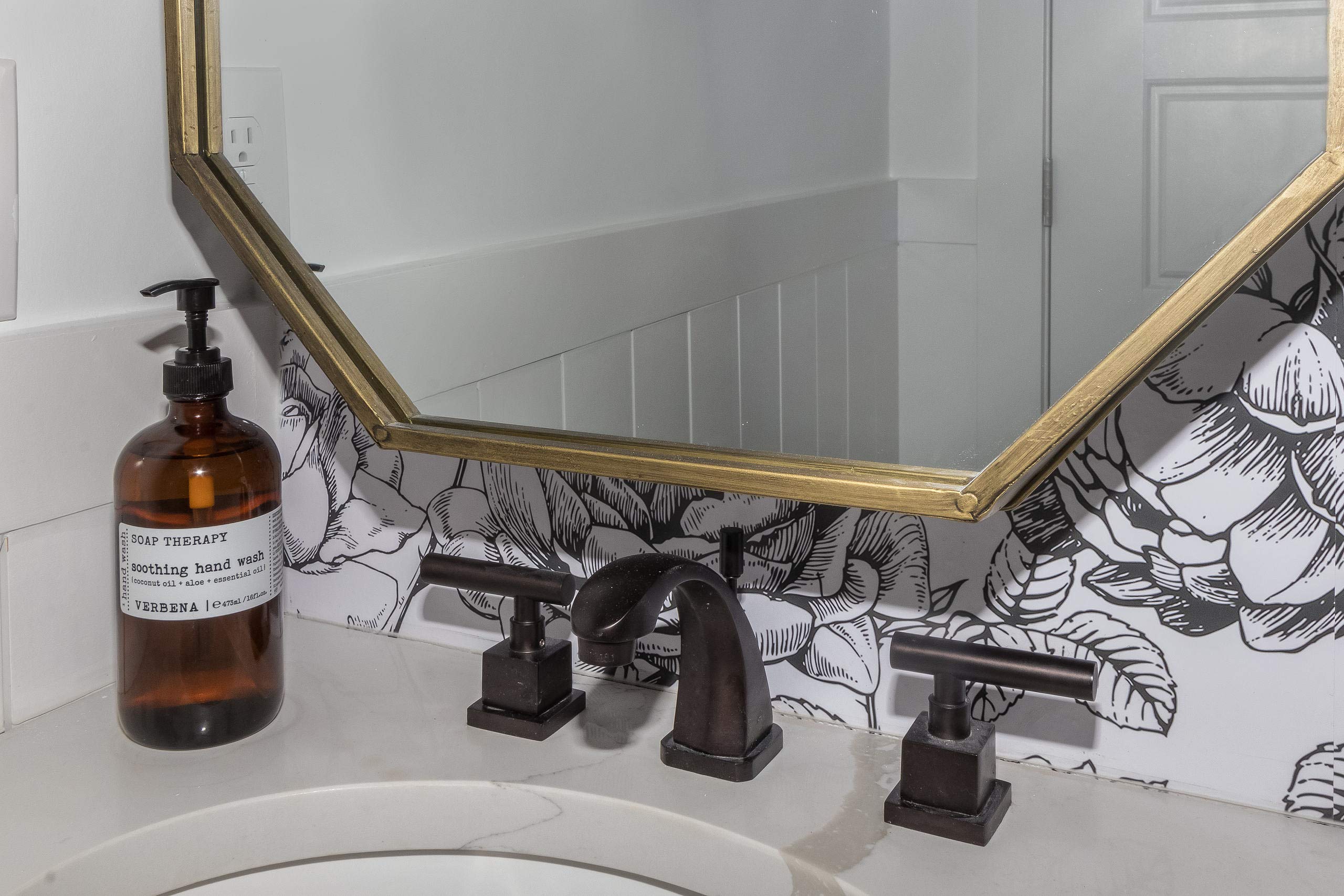 Kingston Brass KS4945CQL Claremont Mini Widespread Bathroom Faucet with Brass Pop-Up Drain, Oil Rubbed Bronze Finish - Perfect for Powder Rooms & Guest Bathrooms