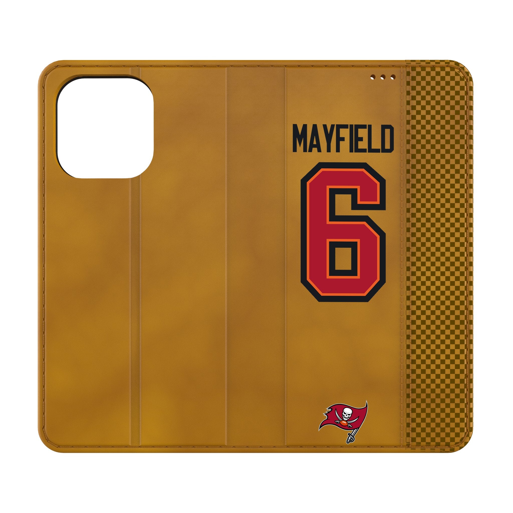 Baker Mayfield Tampa Bay Buccaneers NFL Phone Case for iPhone 6/6s - Durable Game Day Folio Cover with Card Slots - Perfect for Football Fans & Game Day Outfits