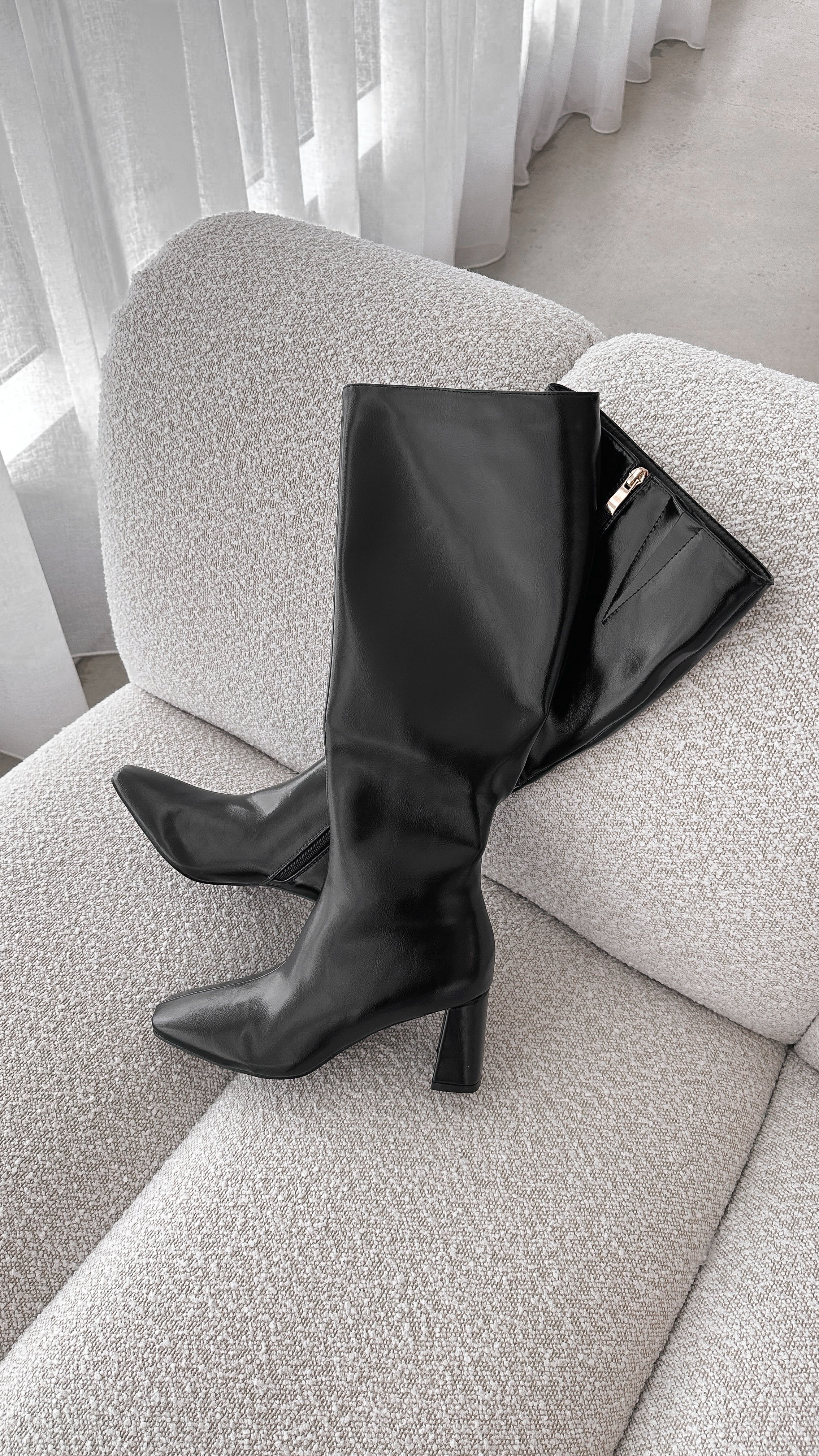 Friska Boot Black Shimmer - Stylish Waterproof Winter Boots for Women | Perfect for Snow, Rain & Outdoor Adventures