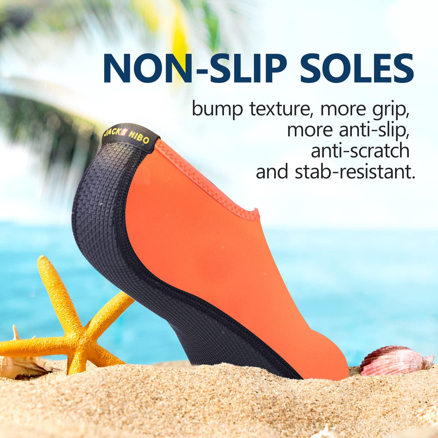 **JACKSHIBO Water Shoes for Women & Men - Quick-Dry Swim Shoes for Swimming, Beach, Pool, Yoga & Surf - Lightweight Aqua Socks for Cruise Essentials & Water Activities**