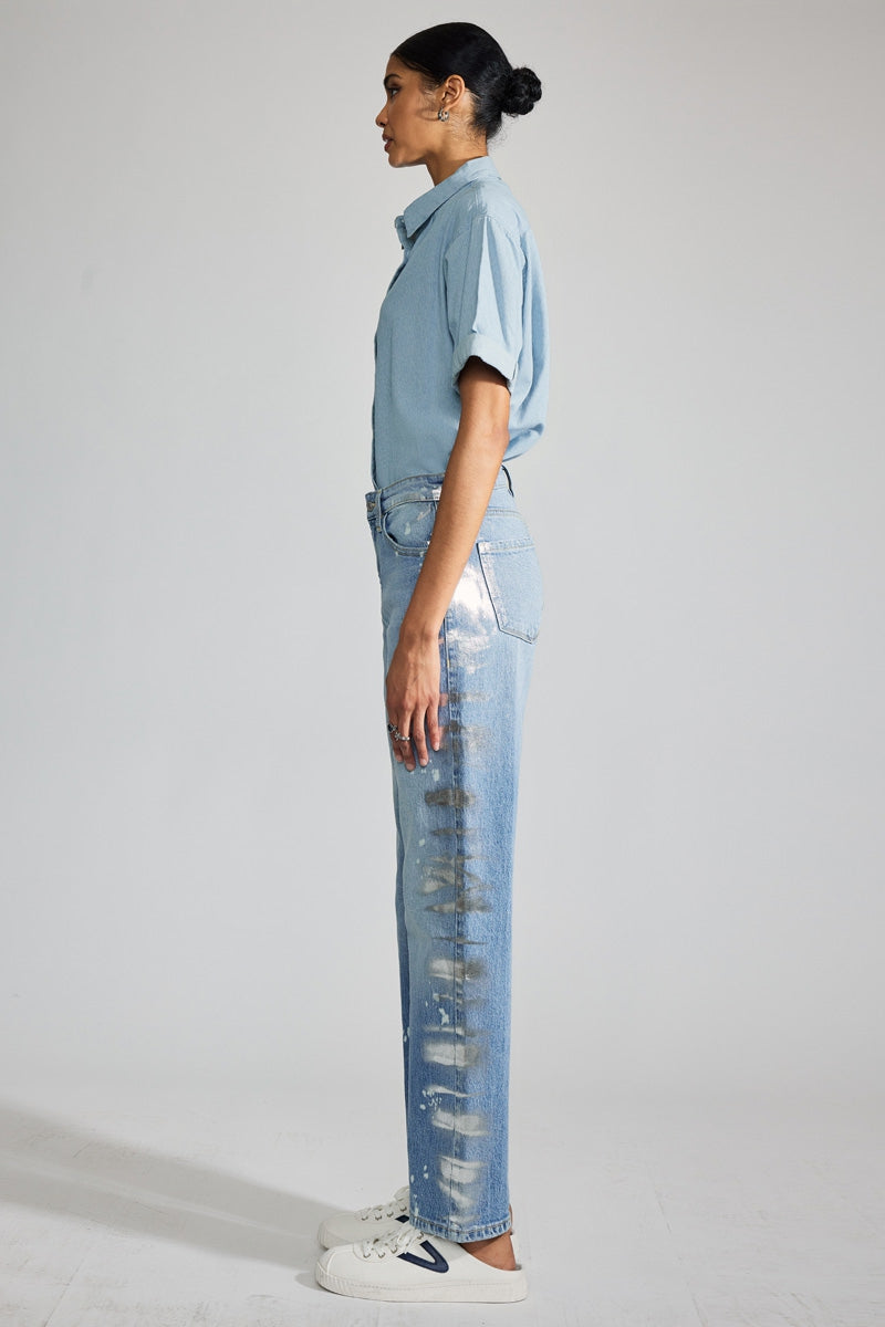 Genevieve Premier High Rise Straight Jeans for Women - Slim Fit Stretch Denim Pants - Comfortable & Stylish for Casual Wear, Office, and Night Out