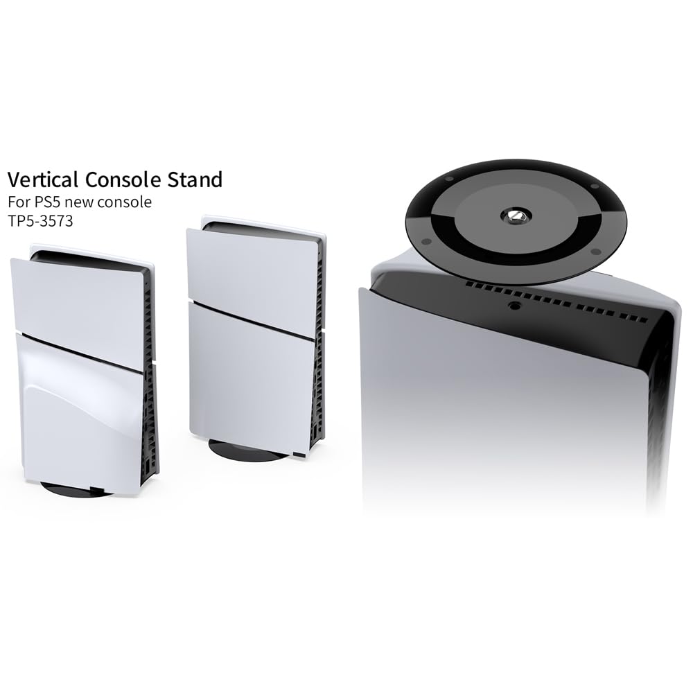 PS5 Slim Vertical Stand Holder - Replacement Bracket for PS5 Slim Digital & Optical Drive Edition | Perfect for Gaming Setup & Space-Saving Storage