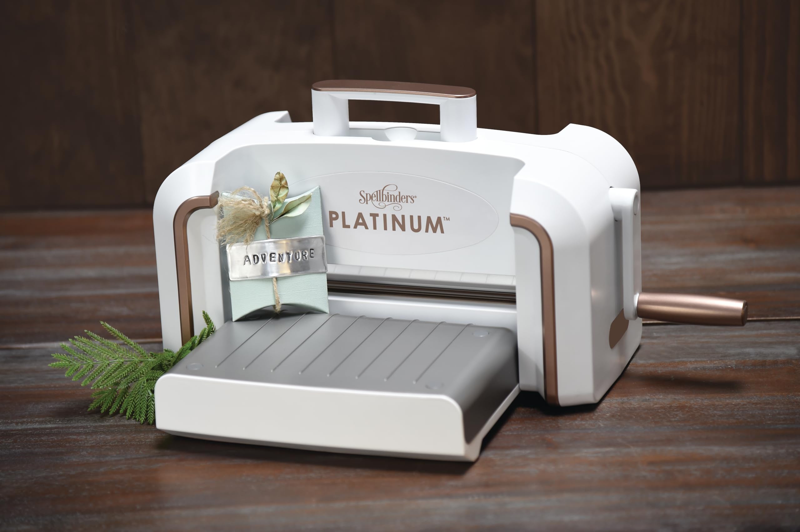 Spellbinders PL-001 Platinum Die Cutting and Embossing Machine - White | DIY Scrapbooking, Card Making, Paper Crafting Tool for Home and Office Use