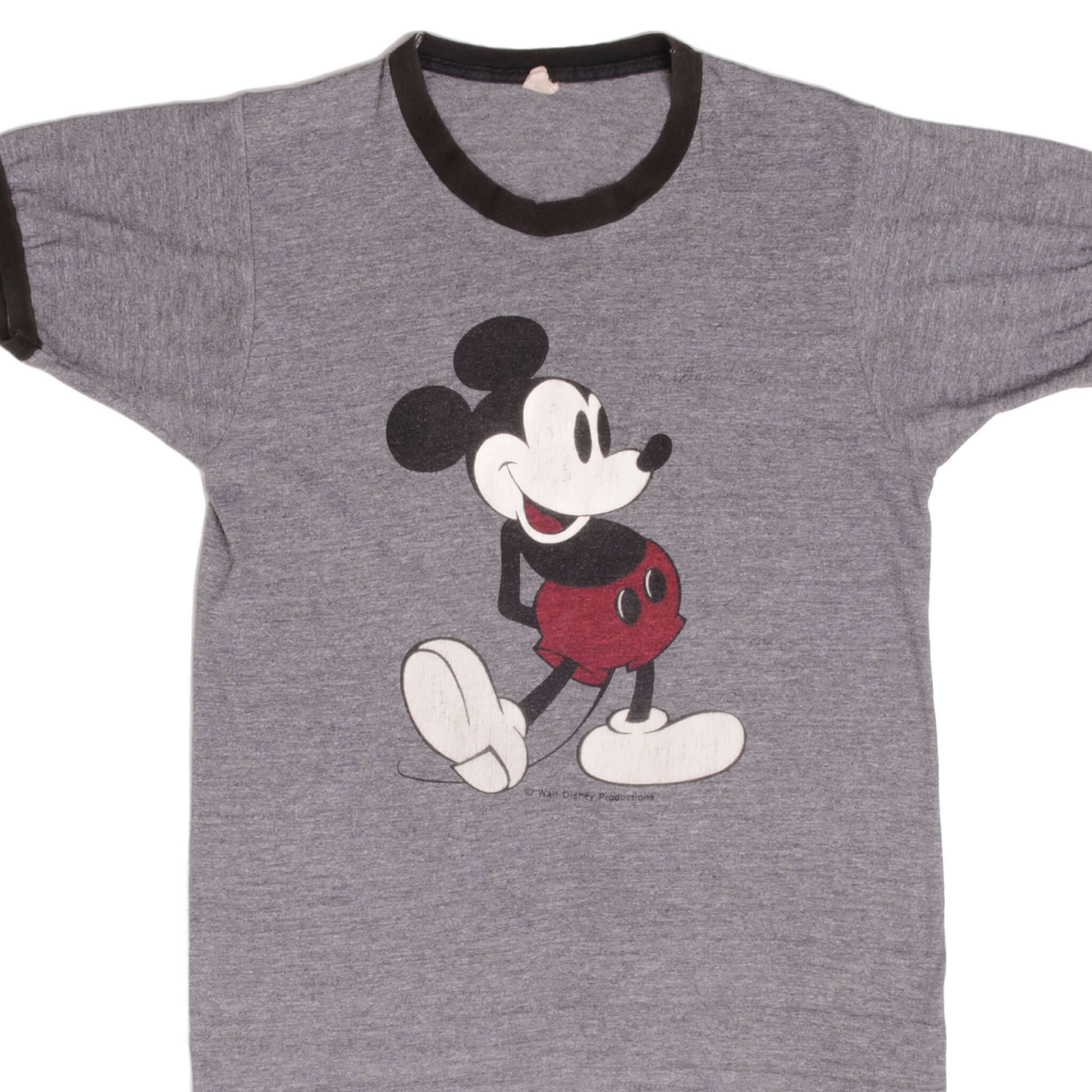 Vintage 1970s Disney Mickey Mouse T-Shirt Size Small - Made in USA - Retro Graphic Tee for Casual Wear & Disney Fan Collectibles
