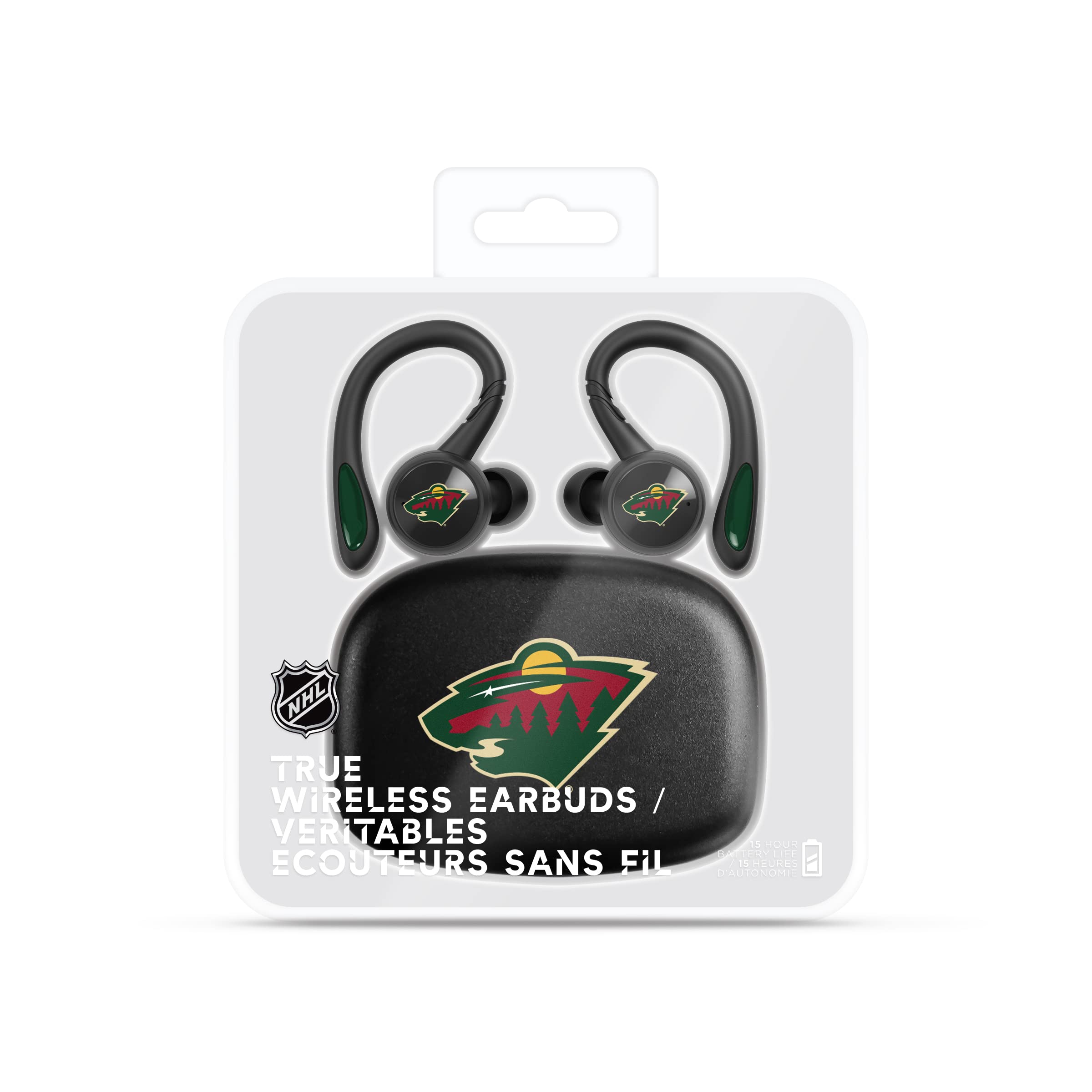 SOAR NHL Sport True Wireless Earbuds V.5 - Bluetooth 5.0 Wireless Earbuds with Noise Cancellation, IPX7 Waterproof for Running, Workout & Sports | Perfect for Hockey Fans & Athletes