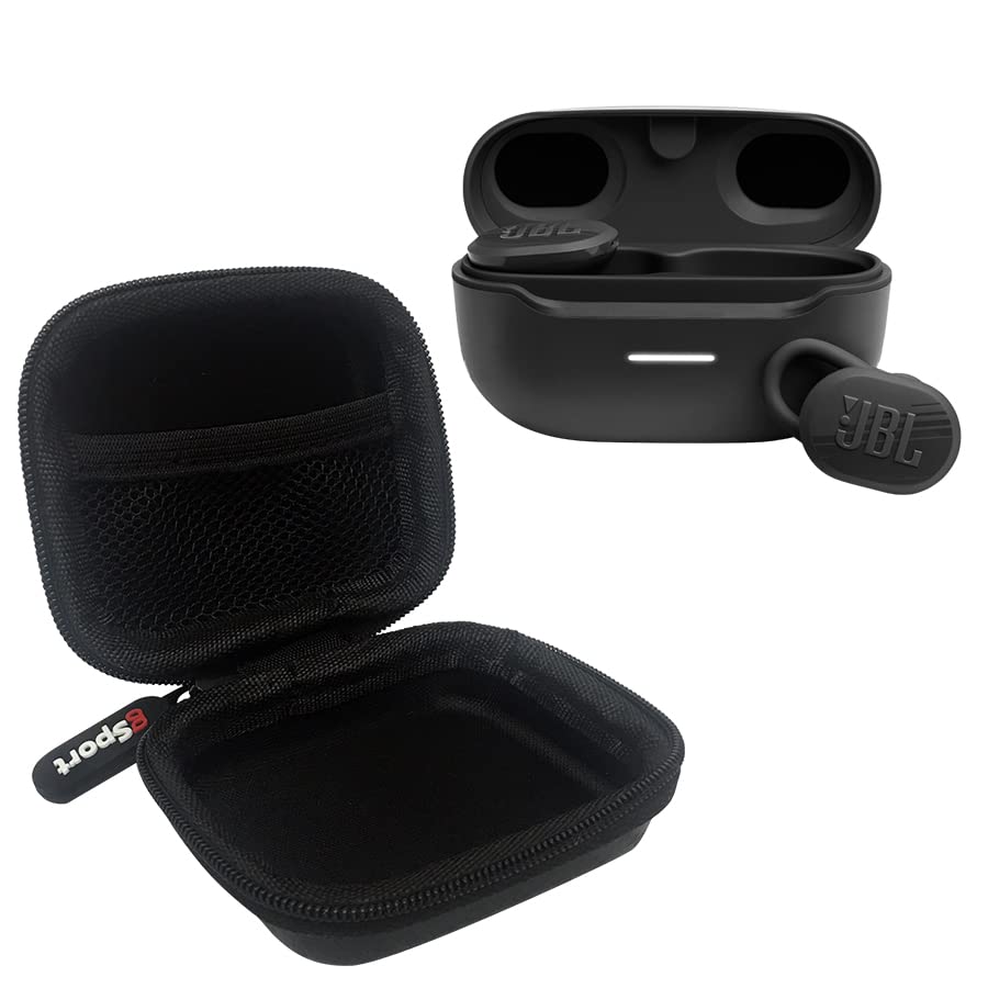 JBL Endurance Race Waterproof Wireless Sport Earbuds with gSport Hardshell Case - Sweatproof Bluetooth Headphones for Running, Gym & Workout (Black) | Perfect for Athletes & Fitness Enthusiasts