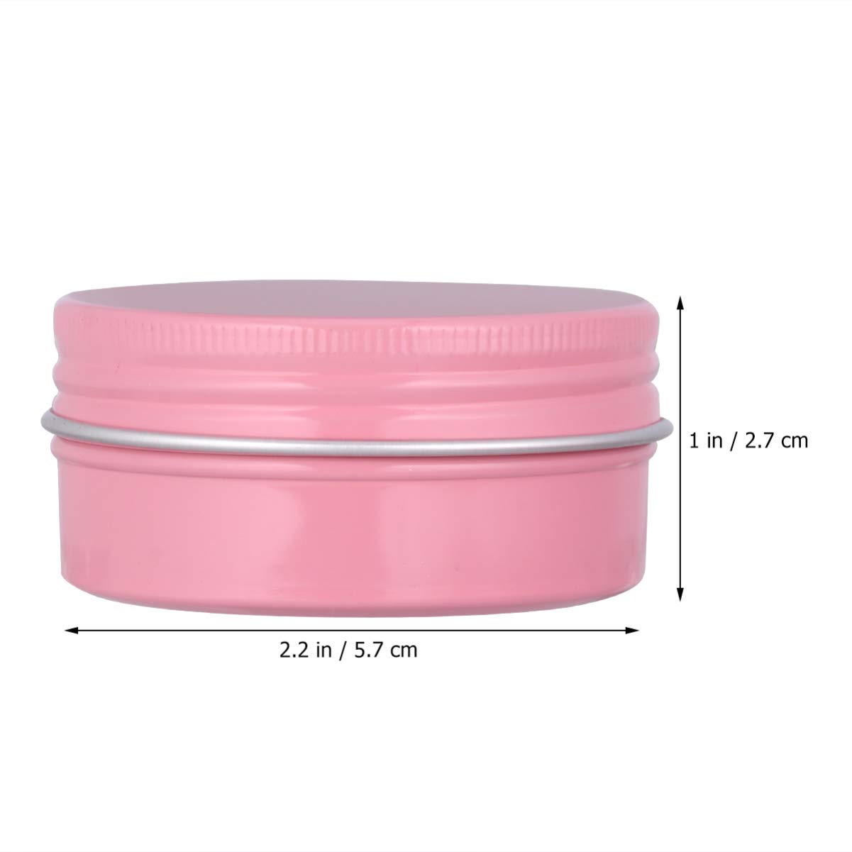 Exceart 12-Piece Cosmetic Sample Jars Set - Travel-Friendly Round Tins with Lids for Creams, Balms & Diffuser Oils | Mini Pink Empty Containers for DIY, Skincare & Cookie Storage | Perfect for Home, Salon & On-the-Go Use