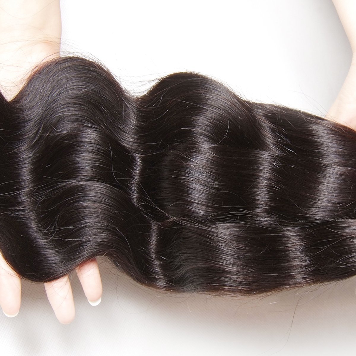Beauty Forever Indian Body Wave Hair Extensions 3 Bundles - 100% Unprocessed Virgin Human Hair Weaves, Natural Color (18 20 22 Inch) 95-100g per Bundle | Perfect for Daily Styling, Parties & Special Occasions