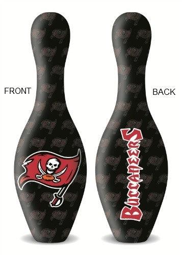 Official NFL Tampa Bay Buccaneers Bowling Pin Set - Team Logo Collectible for Fans & Decor - Perfect for Game Day Parties, Man Cave Decor, and Sports Memorabilia Collections