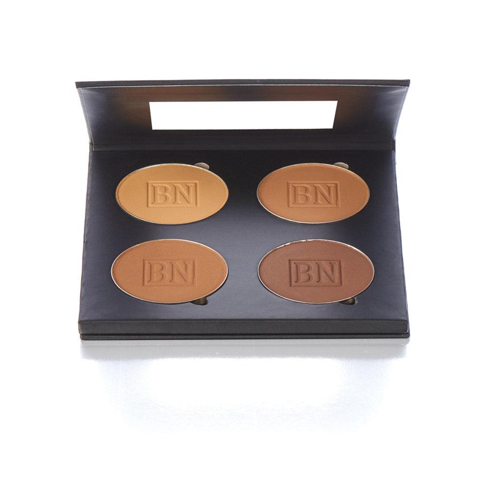 Ben Nye MediaPro HD Mojave Powder Palette MHCP 4 - Professional Makeup Setting Powder for HD Photography & Film - Perfect for Bridal, Theater, and Studio Makeup Looks